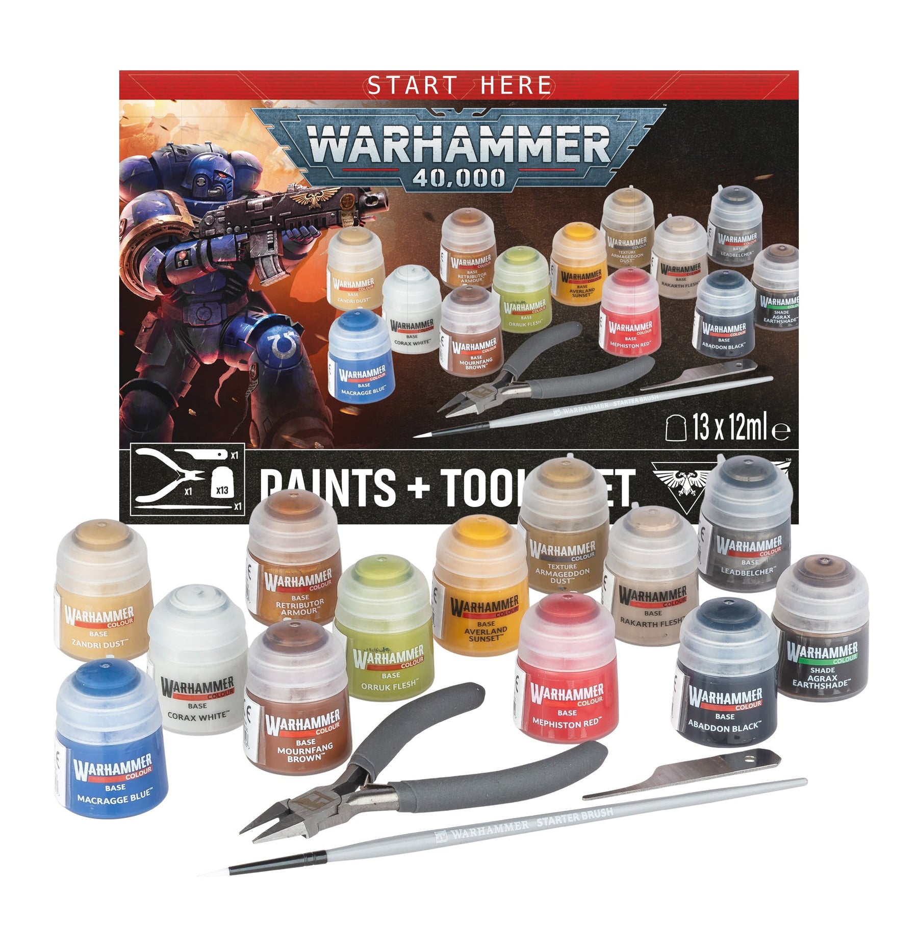 Warhammer 40000: Paints+Tools Set 2026 ver.